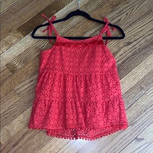 red tank top kids size XL
